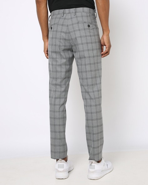 Check Formal Trousers In Grey B91 Patrick