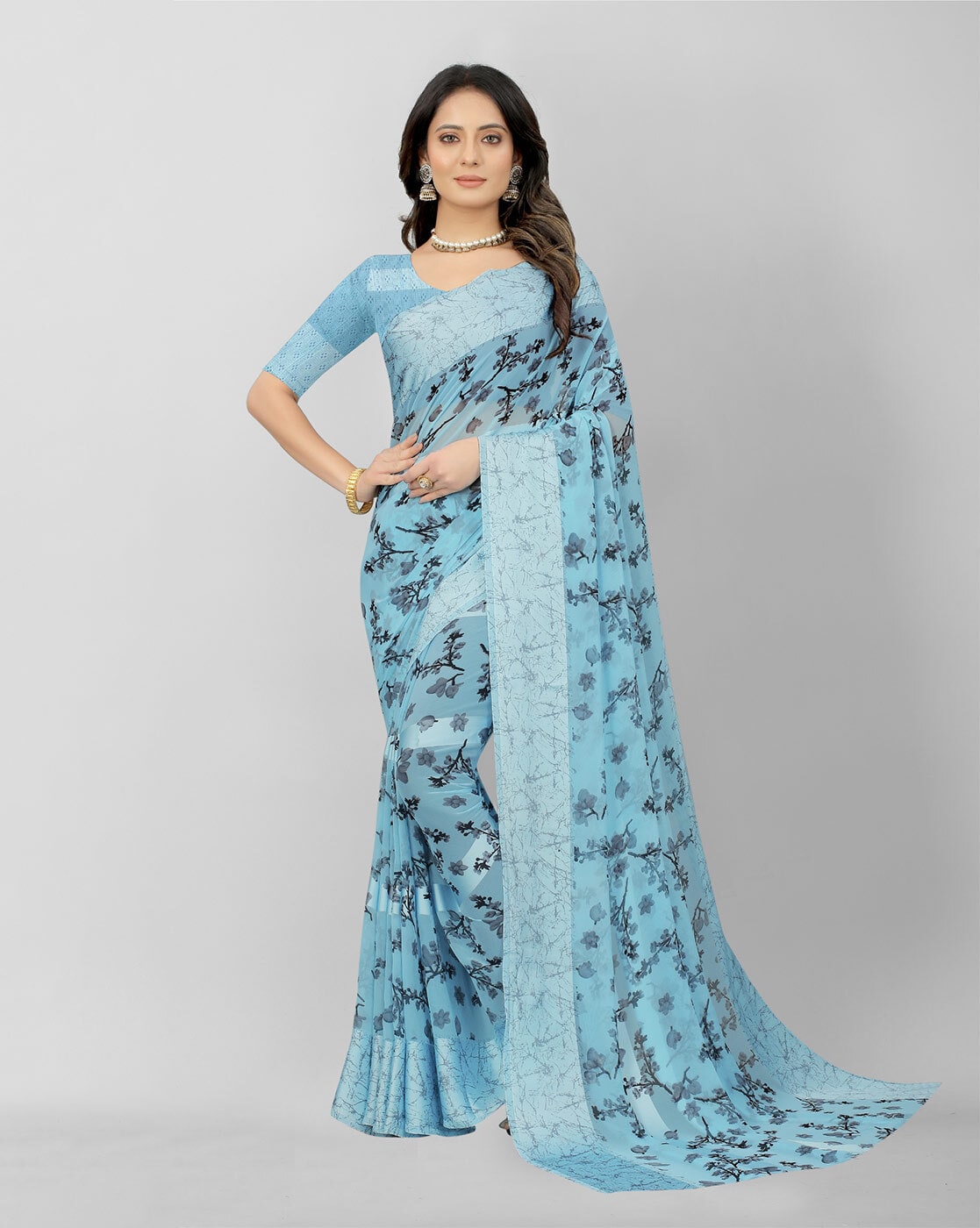 Buy Coral Sarees for Women by VIVERA Online | Ajio.com