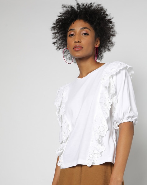 Buy White Tops for Women by Outryt Online