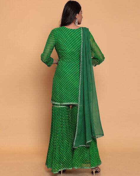 Embellished Straight Kurta Set view 2