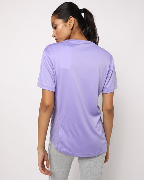 adidas lilac t shirt