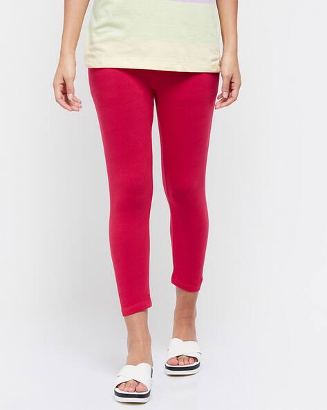 Buy Fuchsia Pink Leggings for Women by 