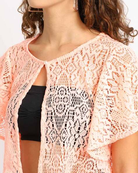 Peach shrug clearance bolero