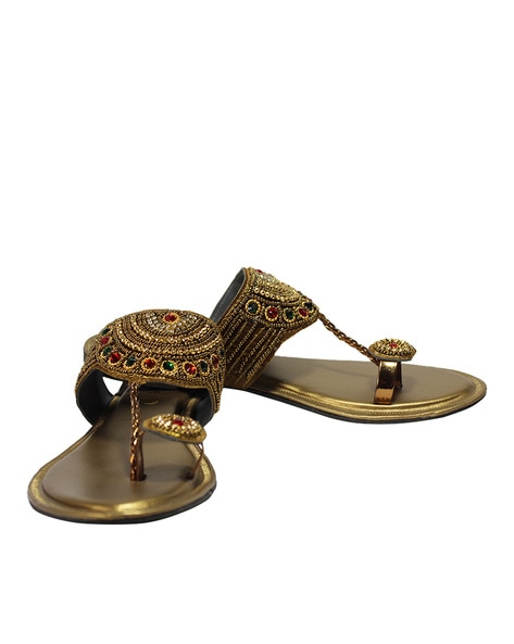 Ladies Fancy Flat Heel Sandals For Party Wear at Best Price in Jaipur | Zn  Collection