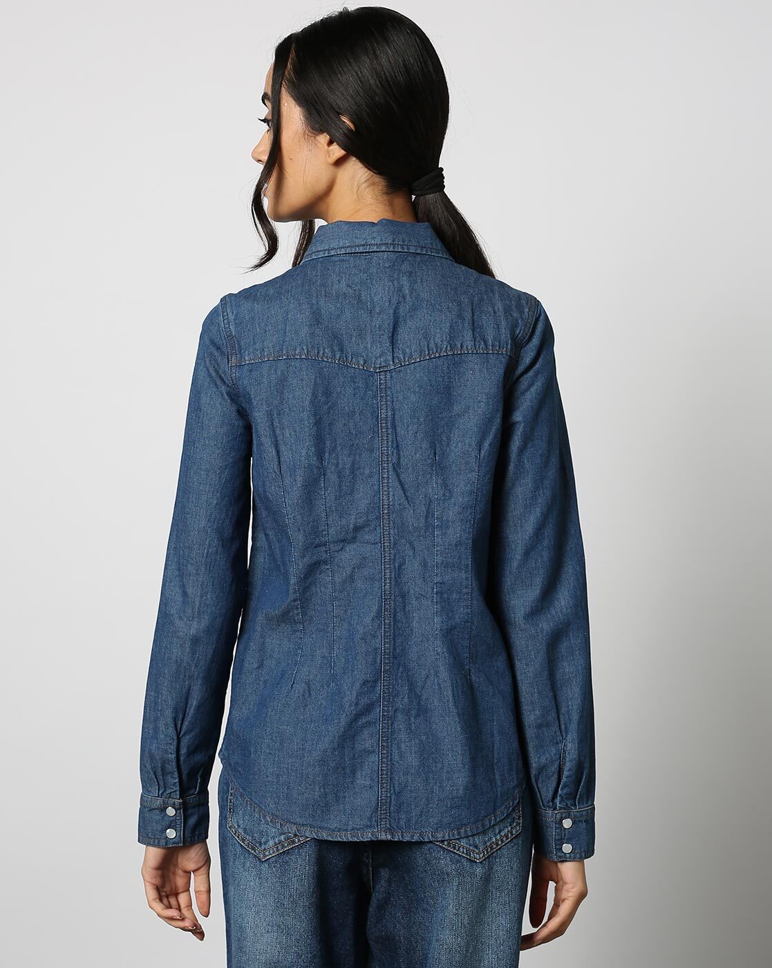 Studio Park x Jane Treacy Denim Peplum Jacket - QVC.com