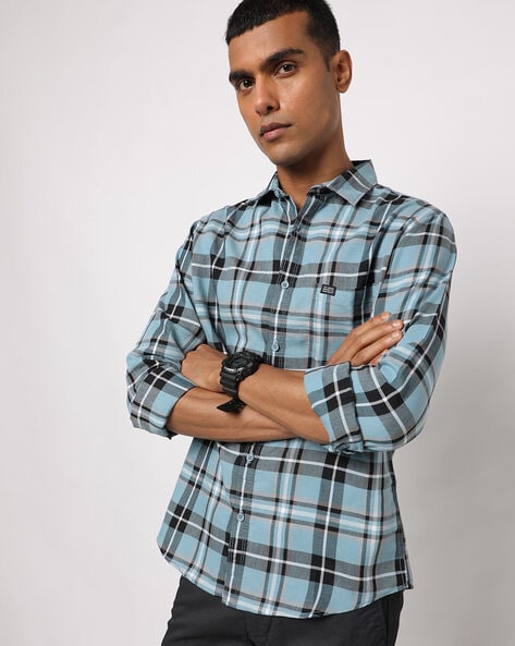 Buy Blue Shirts for Men by The Indian Garage Co Online | Ajio.com