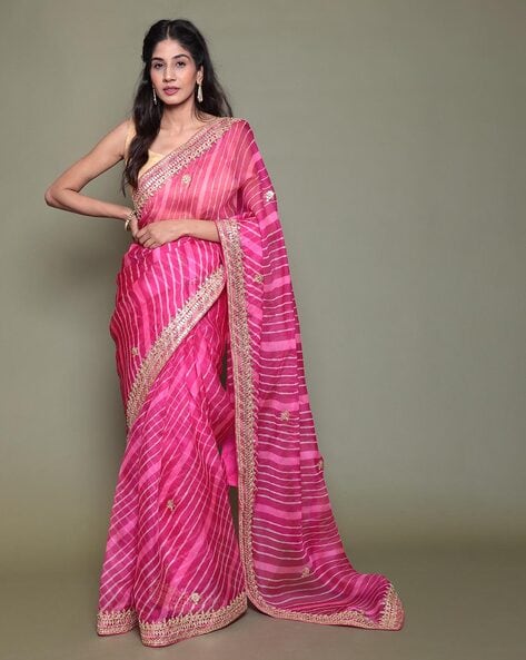 Buy Gold-Toned Sarees for Women by Nyrika Online | Ajio.com