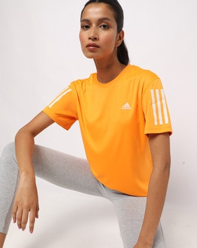 t shirt adidas orange femme