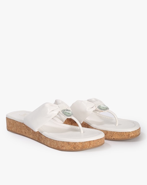 Guess white online sandals