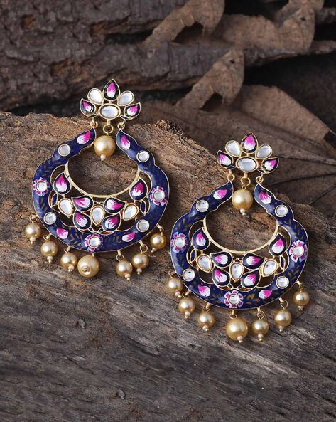 White ethnic earrings for women/girl - Women - 1761908988