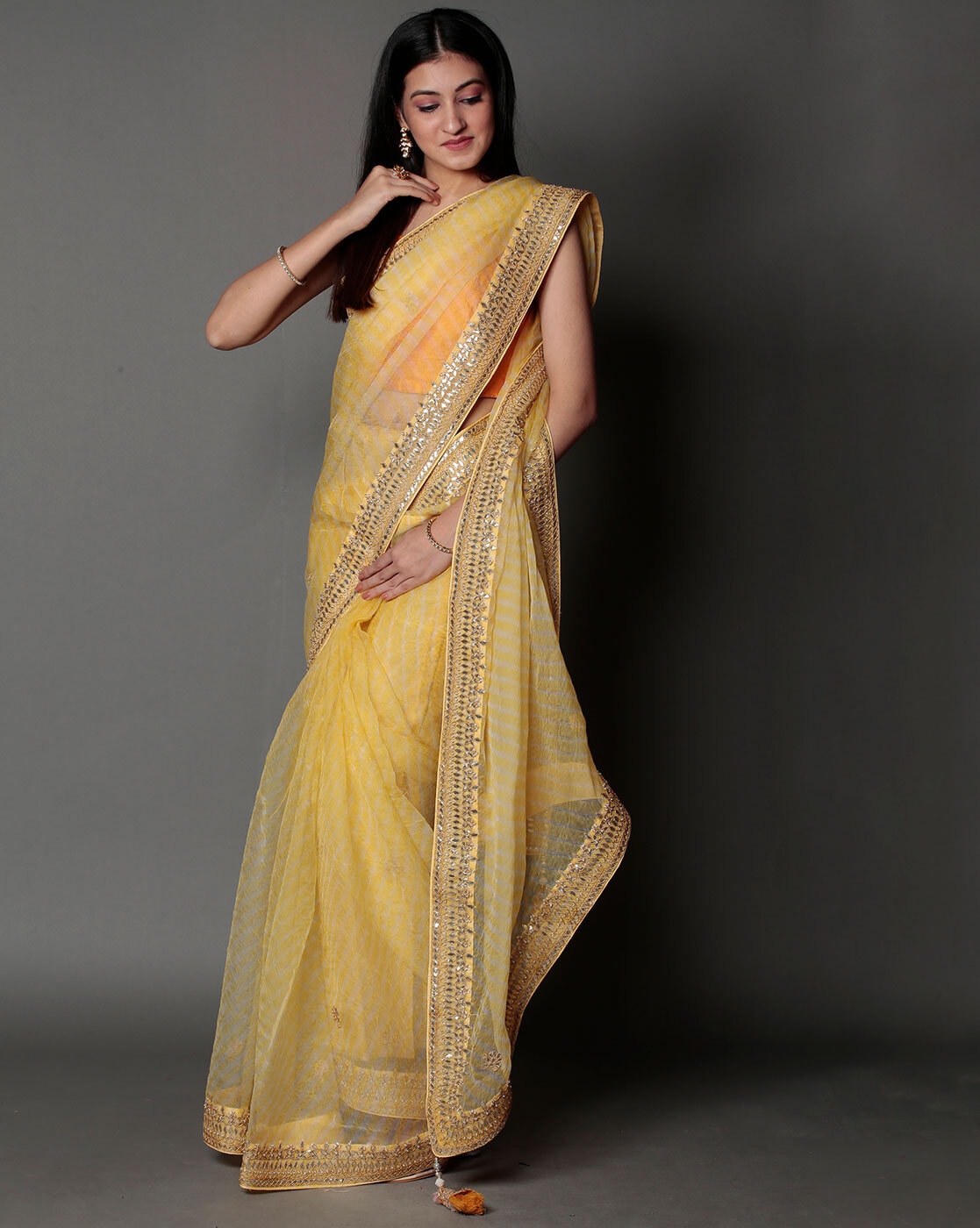 Buy Brown Sarees for Women by Buta Buti Online | Ajio.com