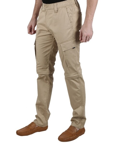 Buy Monte Carlo Grey Cotton Regular Fit Pleated Trousers for Mens Online @  Tata CLiQ