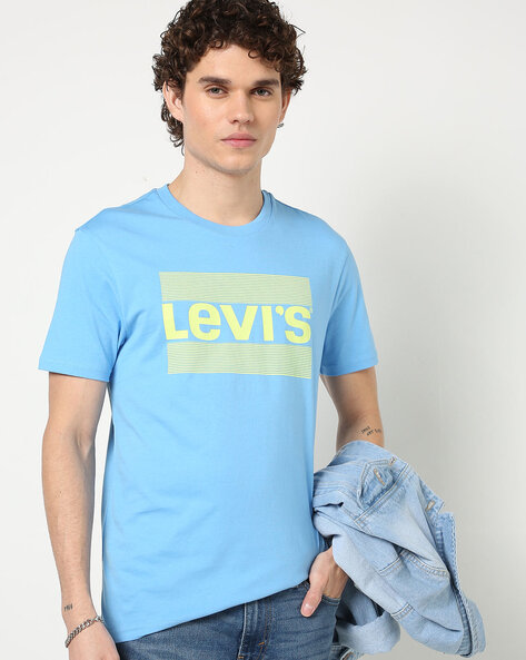 light blue levis t shirt