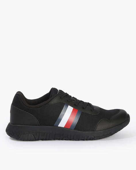 Tommy hilfiger clearance men black sneakers