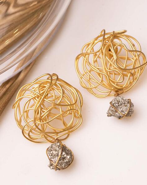Modena Hoop Earrings. Gold wire hoop earrings.