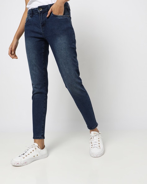Buy Dark Blue Jeans & Jeggings for Women by Outryt Online | Ajio.com-lmd.edu.vn