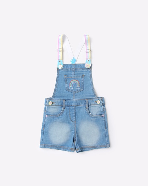 D-HARU-SY Men: Denim dungarees with repaired effects | Diesel