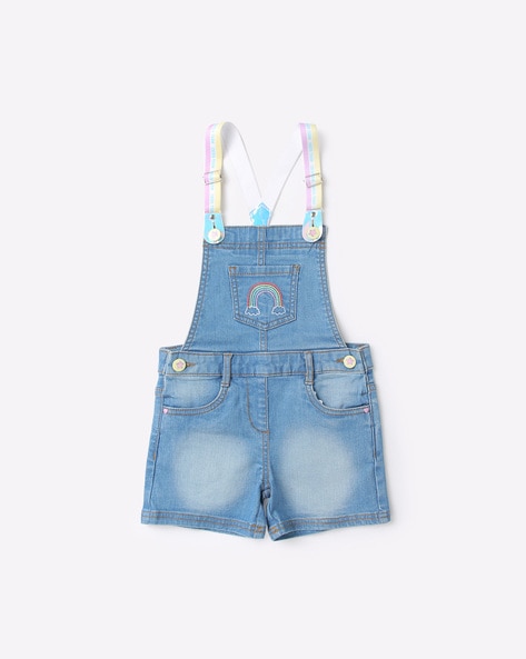 Lined denim dungarees - Girls | MANGO OUTLET USA