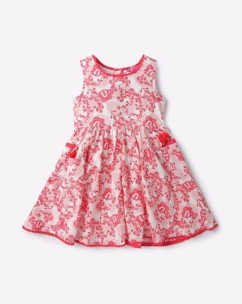 Mini Mouse Cartoon Printed Bright Pink Colour Satin Frock Dress for Girls  at Rs 180/piece | Girls Garments in Mumbai | ID: 2852998096988