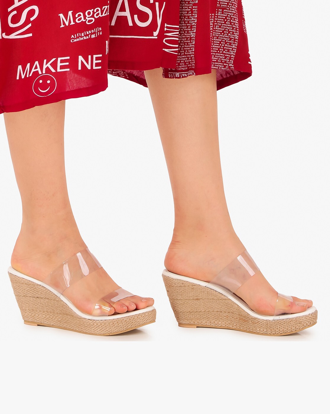 Wedges transparent deals