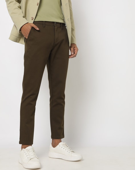 Slim Fit Trousers with Insert Pockets