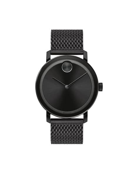 Buy Movado Analogue Watch with Tang Buckle Black Color Men