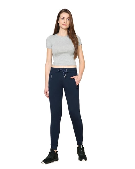 Buy Van Heusen Women Athleisure Smart Tech Travel Pants - Blue online