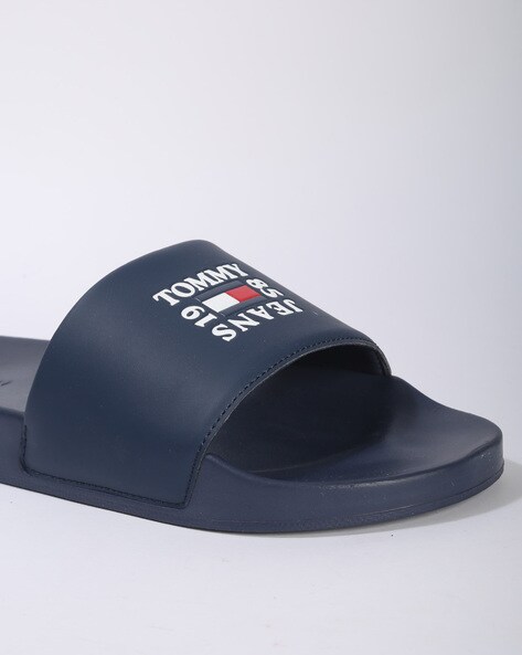 Tommy hilfiger sale navy sliders