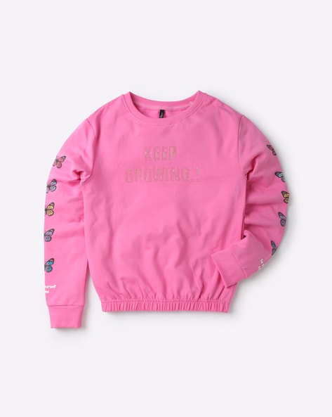 Buy Pink Sweatshirts & Hoodie for Girls by RIO GIRLS Online