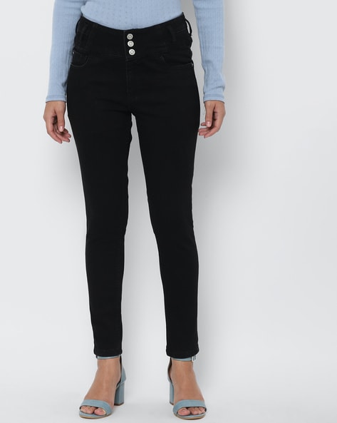 Allen Solly Skinny Fit Mid-Rise Jeans