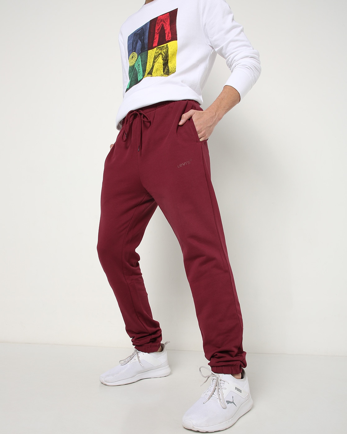 Buy Maroon Track Pants for Men by LEVIS Online 