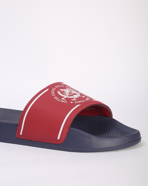 Buy Red Navy Blue Flip Flop Slippers for Men by U.S. Polo Assn