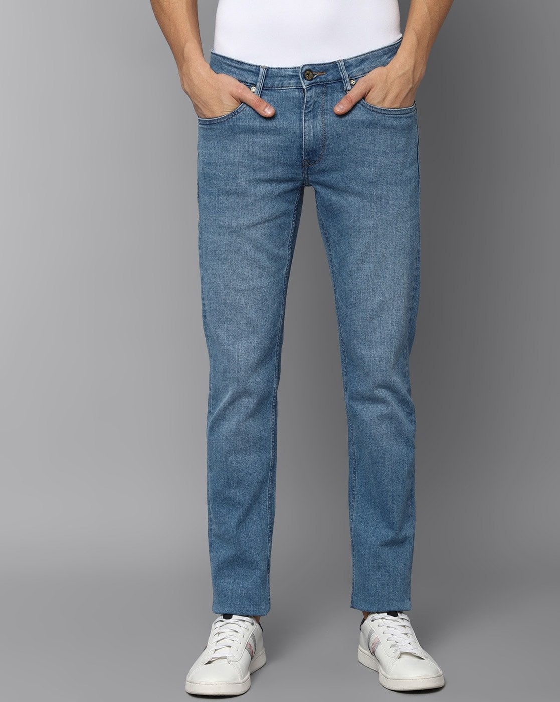 Louis Philippe Jeans Slim Men Grey Jeans - Price History