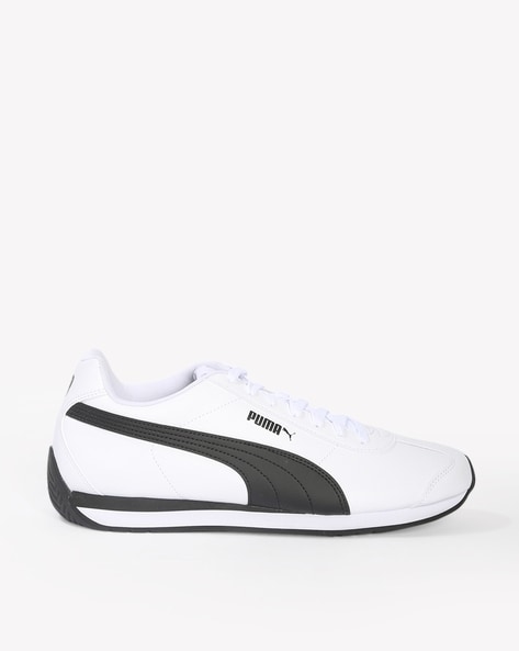 Puma Turin 0 36779401 Mens White Leather Casual Lace Up Lifestyle Snea -  Ruze Shoes