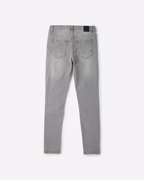 Slim Fit Jeans Uniqlo Ripped Jeans Mid-Wash Distressed Slim Fit Jeans