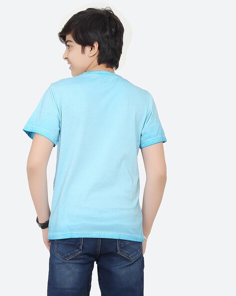 Buy Sky Blue Tshirts for Boys by RHYTHM Online