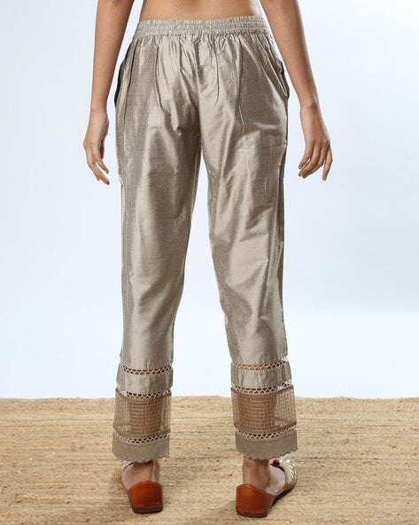 AGOLDE '90s Metallic Pinch Waist High Rise Pants | Bloomingdale's