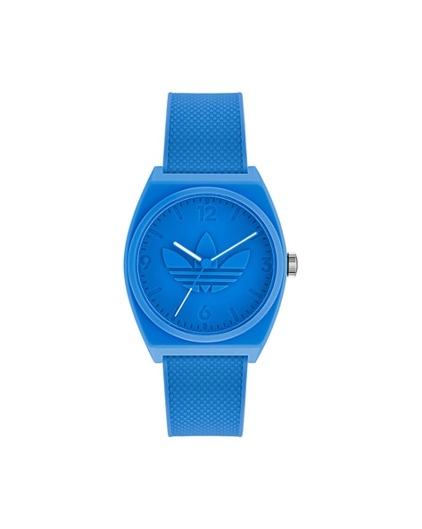 adidas Adp3135 Stainless Steel Digital Watch With Blue Polyurethane Band,  $47 | Amazon.com | Lookastic