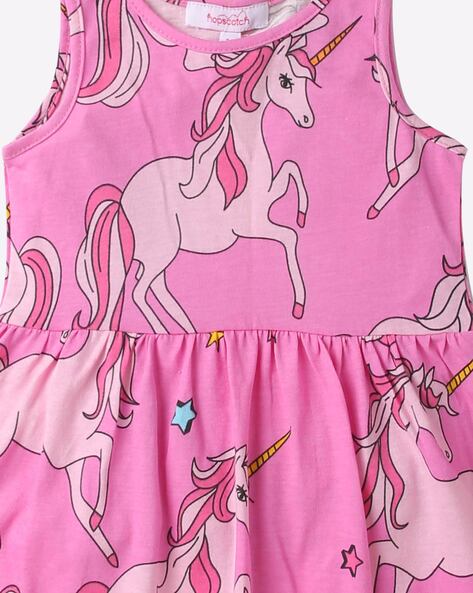 Buy Pink Dresses & Frocks for Girls by HOPSCOTCH Online | Ajio.com