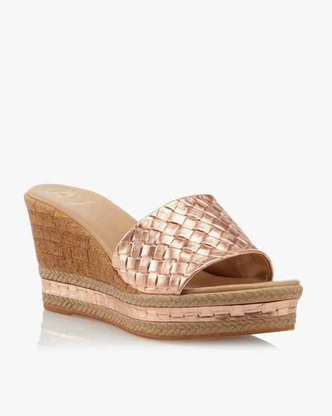 French Connection chunky cork style platform sandals in white | ASOS