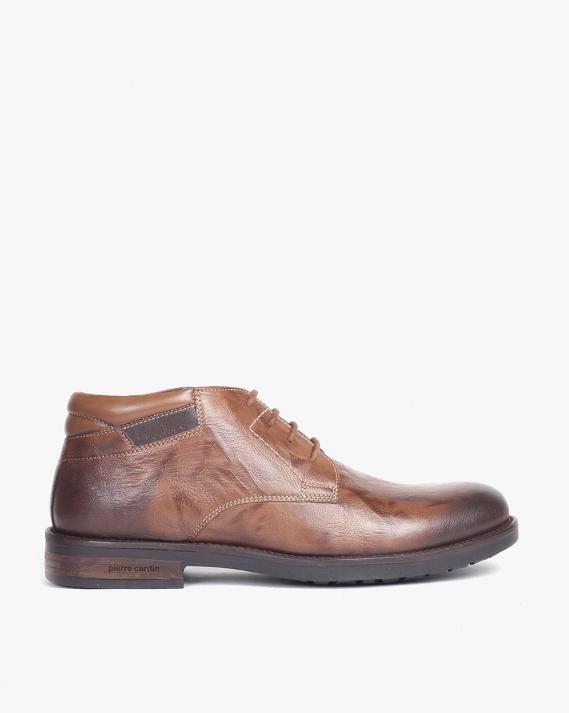 Brown Boots for Men by PIERRE CARDIN 