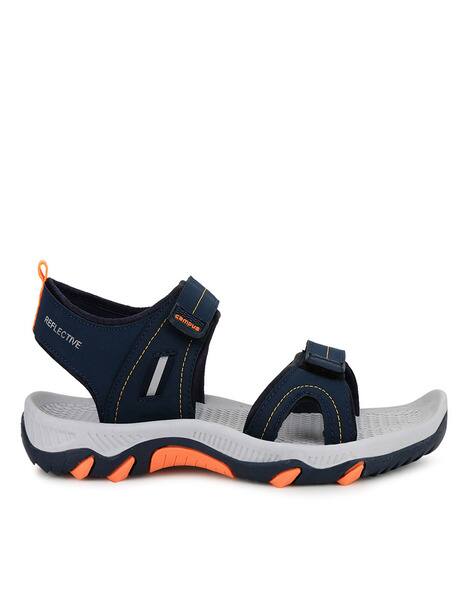 Buy Navy Blue u0026 Orange Sandals for Men by CAMPUS Online | Ajio.com