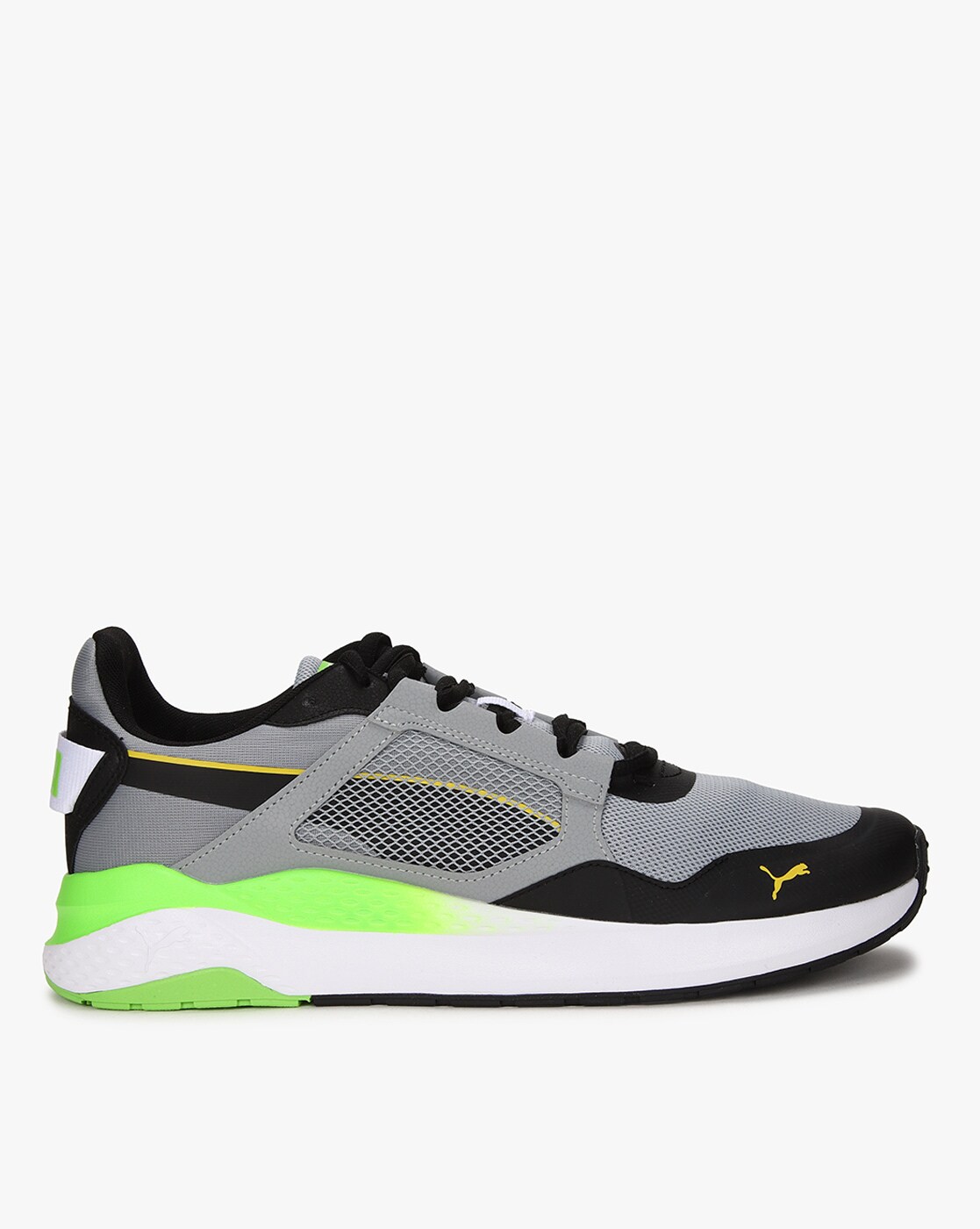 puma anzarun grid black running shoes