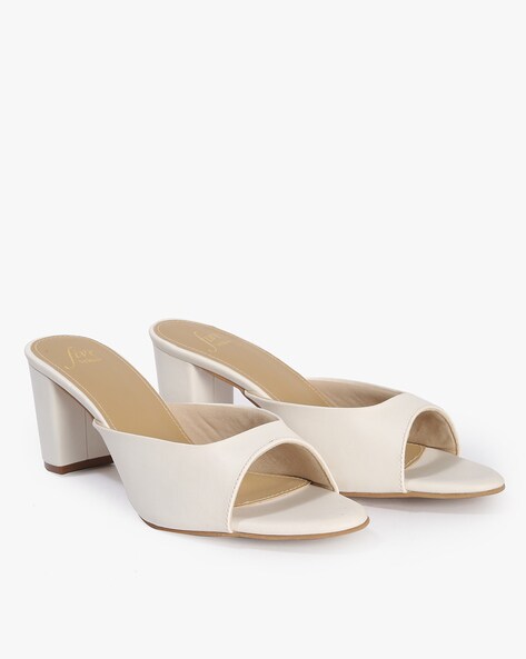 Buy Inc.5 White Textured Wedge Heels Online at Best Prices in India -  JioMart.