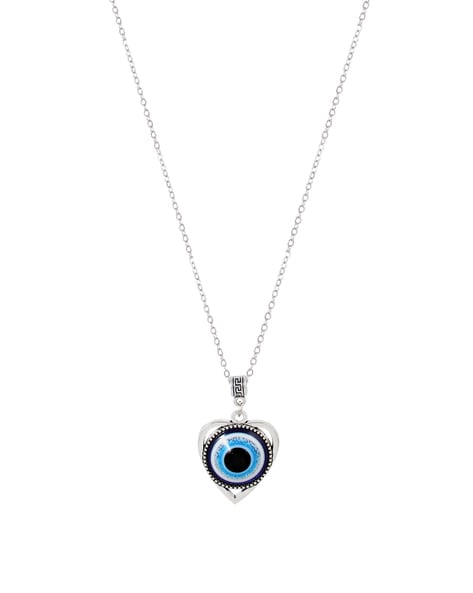 fcity.in - Locket Chain For And Women Najar Locket Round Dual Side Blue  Stone