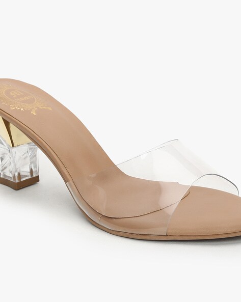 Myla Clear Ankle Strap Espadrille Wedge Sandals in Clear | ikrush