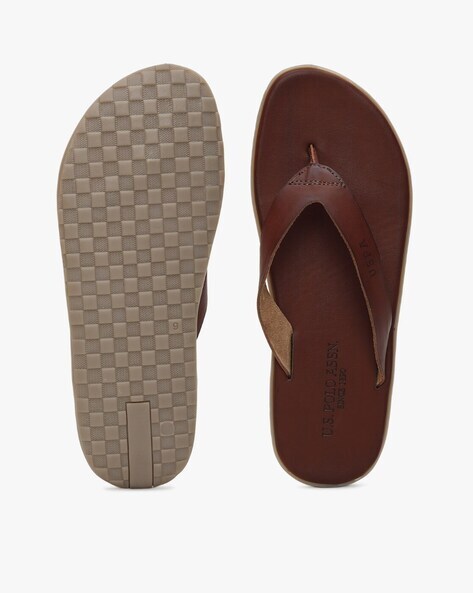 us polo assn norwalk tan slippers