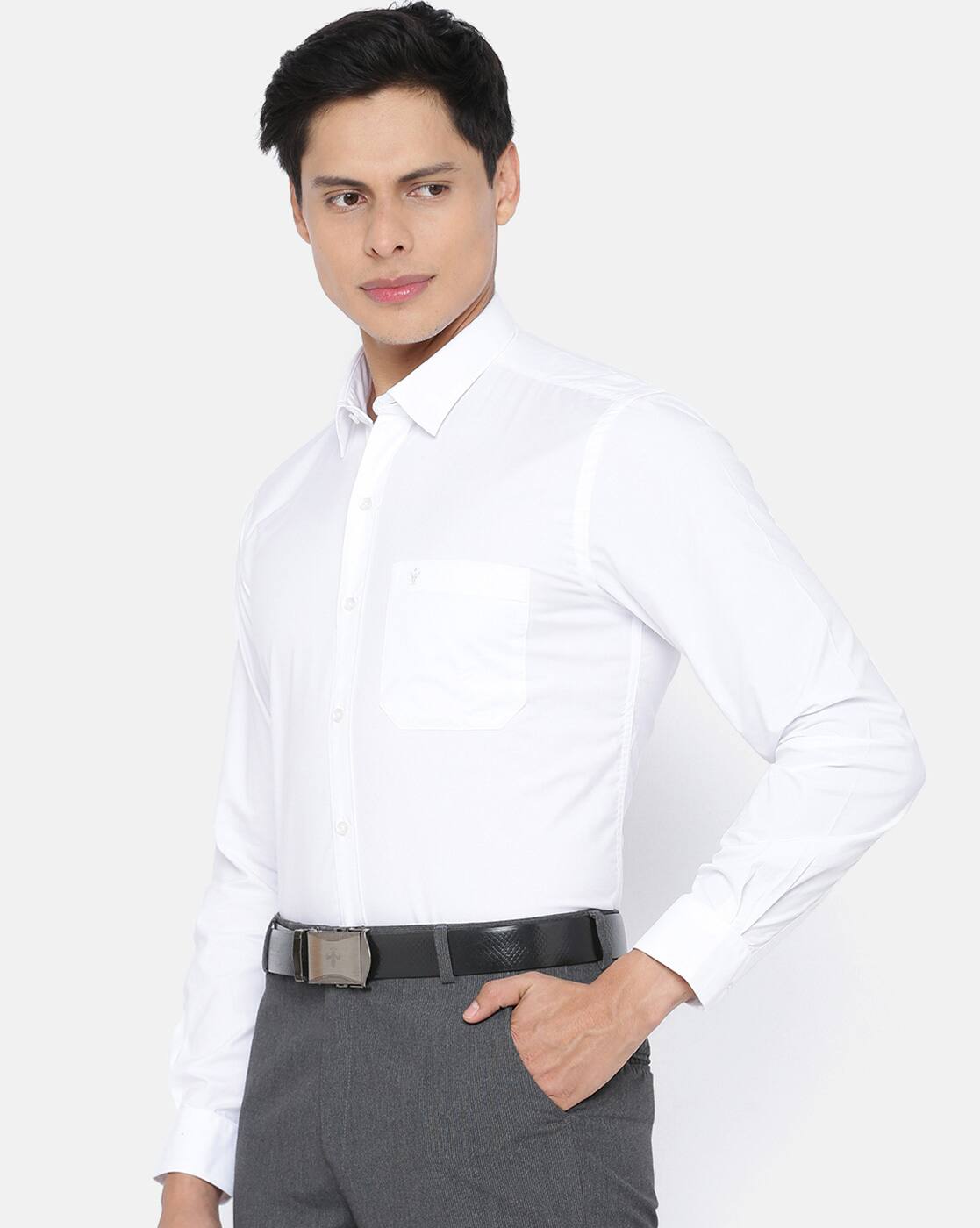 White Shirts for Men by Ramraj Cotton 