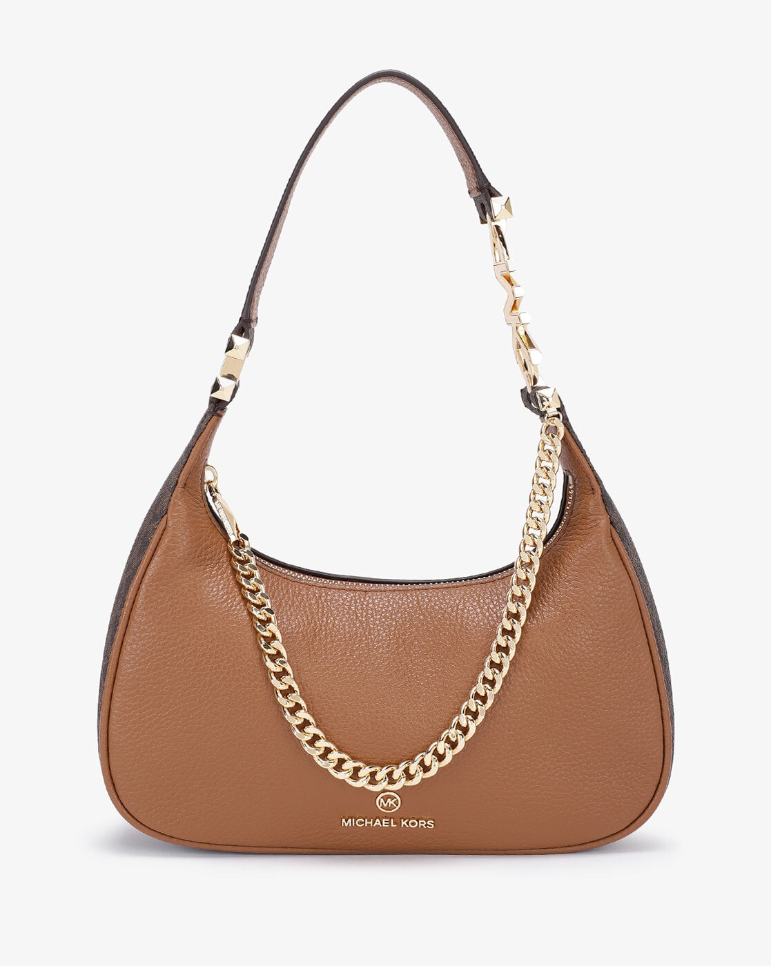 Buy Michael Kors Piper Baguette with Chain Accent, Brown Color Women
