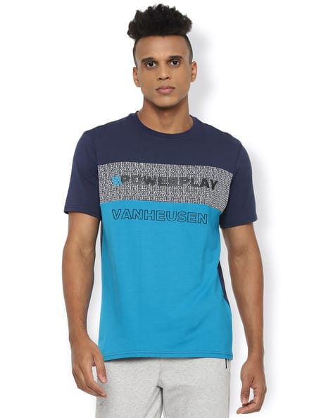 Buy Blue Tshirts for Men by VANHEUSEN FLEX Online